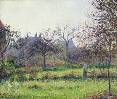 Morning Sun, Autumn, Eragny by Camille Jacob Pissarro